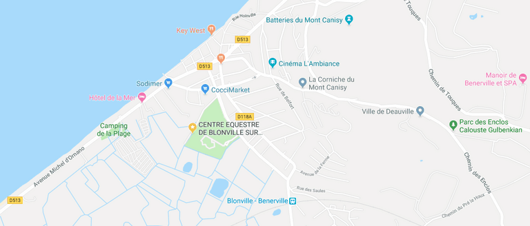 carte blonville sur mer accès centre équestre de blonville deauville villers sur mer trouville
